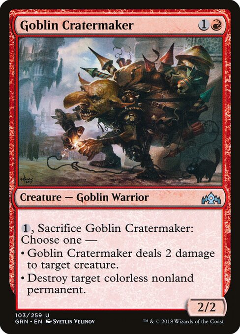 Goblin-Kratermacher GRN-103 Uncommon Light Played Englisch