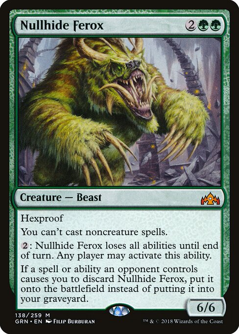 Nullhide Ferox GRN-138 Mythic Excellent Englisch