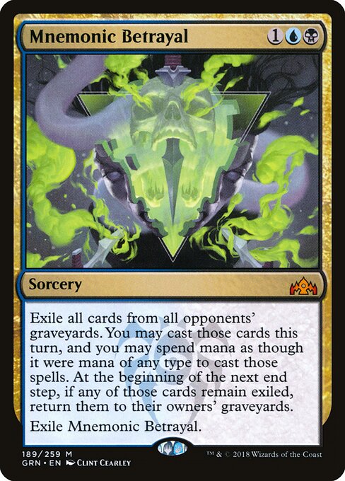 Mnemonic Betrayal GRN-189 Mythic Good Englisch