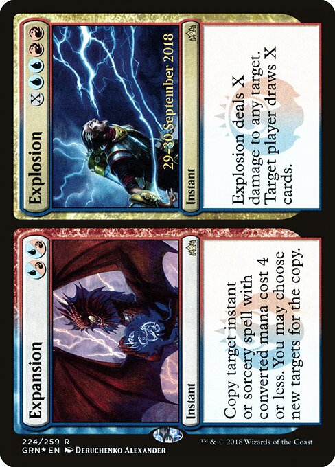 Expansion // Explosion XGRN-224 Rare Excellent Deutsch Foil