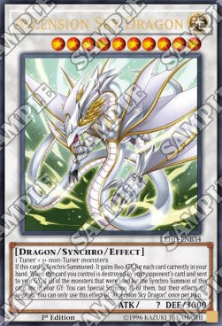 Aufsteigender Himmelsdrache LEHD-B34 Ultra Rare Excellent Deutsch 1. Auflage