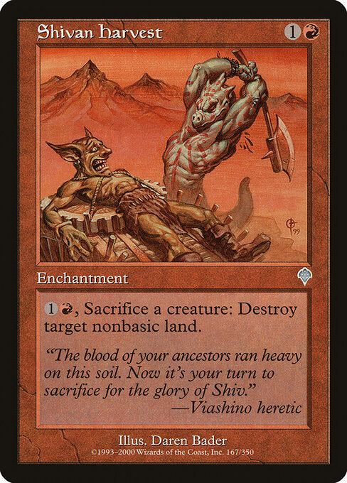 Shivan Harvest INV-167 Uncommon Good Englisch Foil