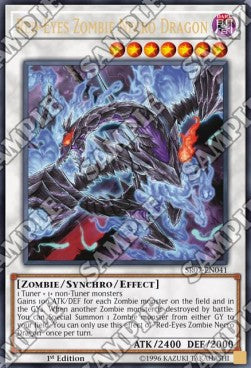Rotäugiger Zombie-Nekrodrache SR07-041 Ultra Rare Excellent Deutsch 1. Auflage