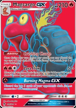 Magcargo GX LOT-198 Ultra Rare Poor Deutsch