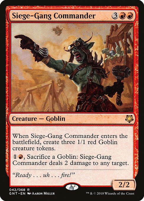 Siege-Gang Commander GNT-42 Rare Light Played Englisch