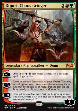 Domri der Chaosstifter RNA-166 Mythic Near Mint Englisch Foil