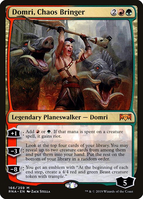Domri, Chaos Bringer RNA-166 Mythic Excellent Englisch
