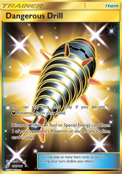 Gefährlicher Bohrer TEU-192 Secret Rare Light Played Deutsch