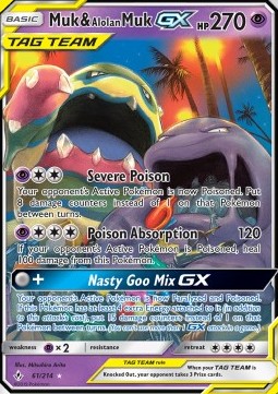 Sleimok & Alolan Sleimok GX UNB-61 Ultra Rare Poor Deutsch