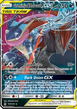 Quajutsu & Zoroark GX UNB-107 Ultra Rare Poor Deutsch
