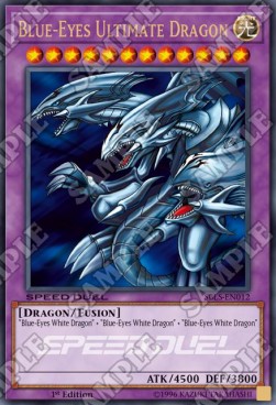 Blauäugiger ultimativer Drache SBLS-012 Ultra Rare Excellent Deutsch 1. Auflage
