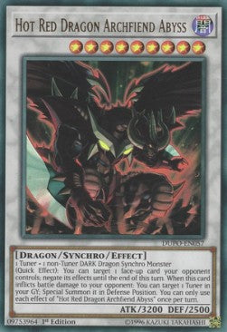 Glühender Rotdrachen-Erzunterweltler Abyss DUPO-057 Ultra Rare Excellent Deutsch 1. Auflage