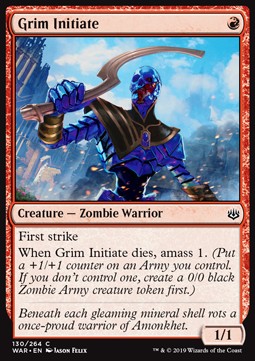 Grimmiger Eingeweihter WAR-130 Common Excellent Deutsch Foil