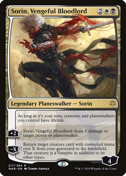 Sorin, Vengeful Bloodlord WAR-217 Rare Excellent Englisch