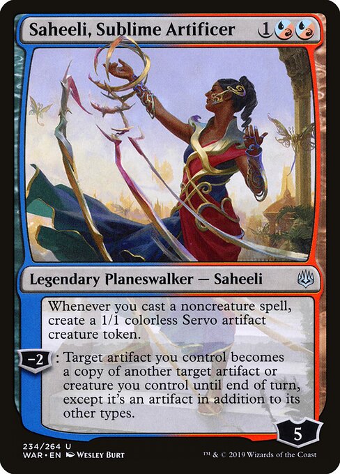 Saheeli, Sublime Artificer WAR-234 Uncommon Near Mint Englisch