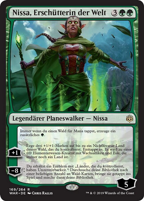 Nissa, Erschütterin der Welt WAR-169 Rare Near Mint Deutsch