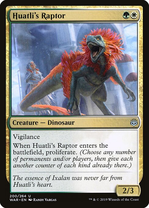 Huatlis Raptor WAR-200 Uncommon Excellent Englisch