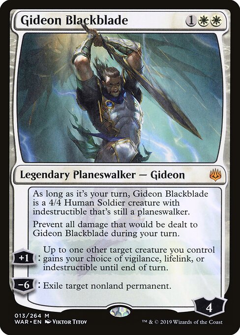 Gideon Blackblade WAR-13 Mythic Near Mint Englisch
