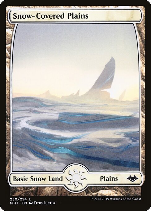 Snow-Covered Plains MH1-250 Land Near Mint Englisch Foil