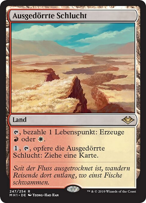 Ausgedörrte Schlucht MH1-247 Rare Excellent Deutsch