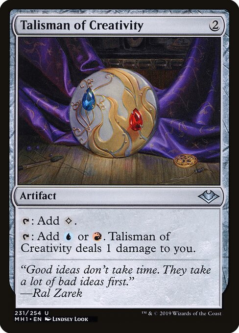 Talisman of Creativity MH1-231 Uncommon Light Played Englisch