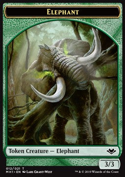 Elephant Token (Green 3/3) MH1-T12 Token Excellent Deutsch Foil