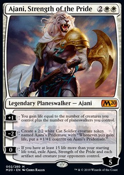 Ajani, Stärke des Rudels M20-2 Mythic Good Englisch Foil