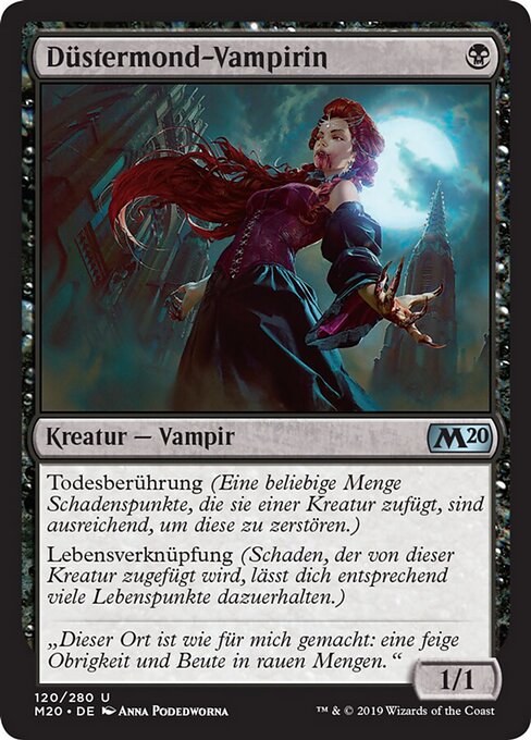 Düstermond-Vampirin M20-120 Uncommon Light Played Deutsch