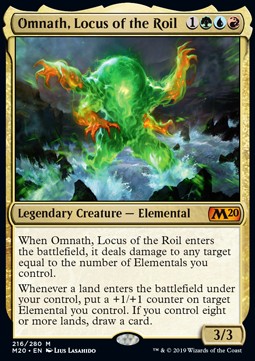 Omnath, der Sammelpunkt der Turbulenz M20-216 Mythic Excellent Englisch Foil