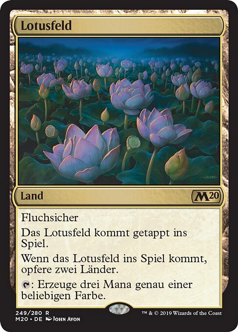 Lotusfeld M20-249 Rare Excellent Deutsch