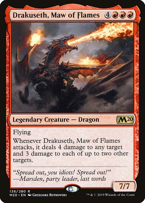 Drakuseth, Schlund der Flammen M20-136 Rare Excellent Englisch