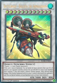 Kampfwespe - Balliste das Armageddon BLHR-039 Ultra Rare Excellent Deutsch 1. Auflage