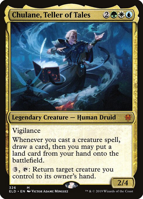 Chulane, Teller of Tales XELD-326 Mythic Excellent Englisch Foil