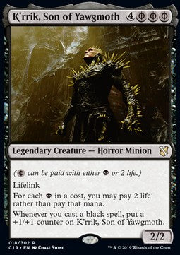 K'rrik, Sohn des Yawgmoth C19-18 Rare Near Mint Deutsch