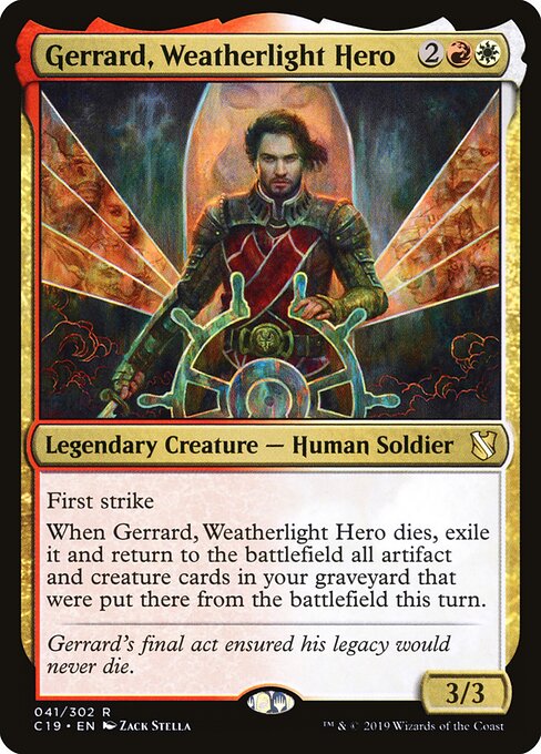 Gerrard, Weatherlight Hero C19-41 Rare Excellent Englisch
