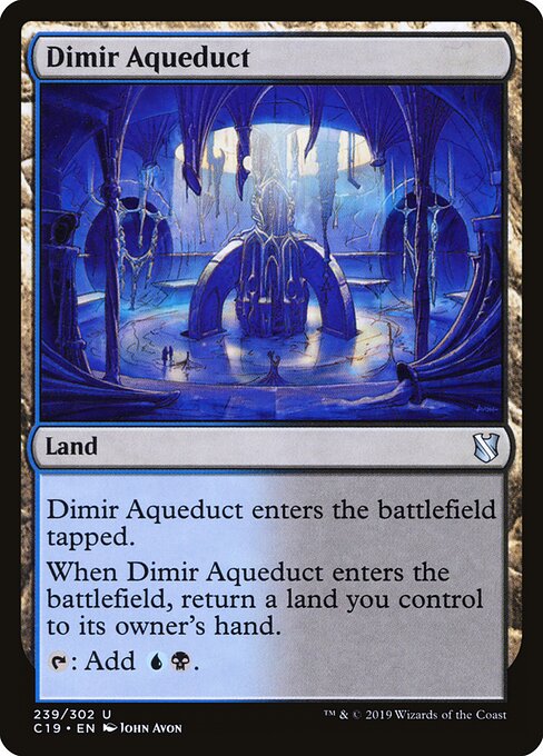 Dimir Aqueduct C19-239 Uncommon Played Englisch
