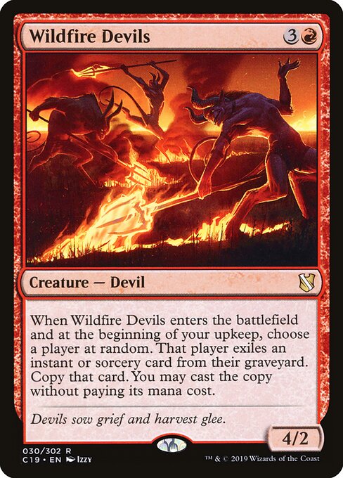 Wildfire Devils C19-30 Rare Near Mint Englisch