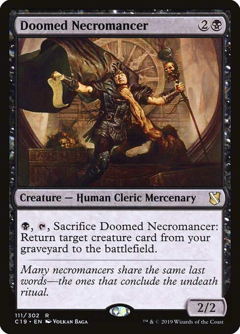 Doomed Necromancer C19-111 Rare Near Mint Englisch
