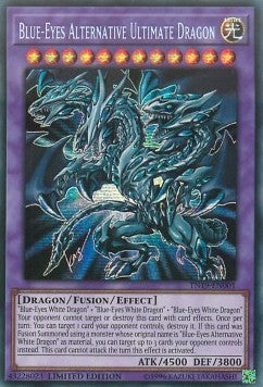 Blue-Eyes Alternative Ultimate Dragon TN19-001 Secret Rare Excellent Englisch