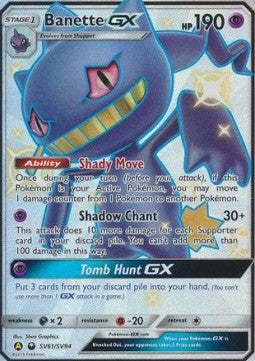 Banette GX HIF-SV61 Secret Rare Light Played Deutsch