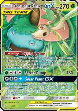 Venusaur & Snivy GX CEC-1 Ultra Rare Poor Deutsch