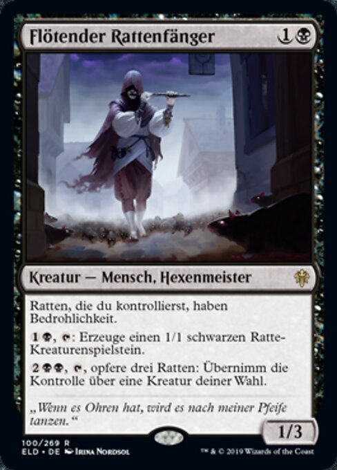 Flötender Rattenfänger ELD-100 Rare Near Mint Deutsch Foil