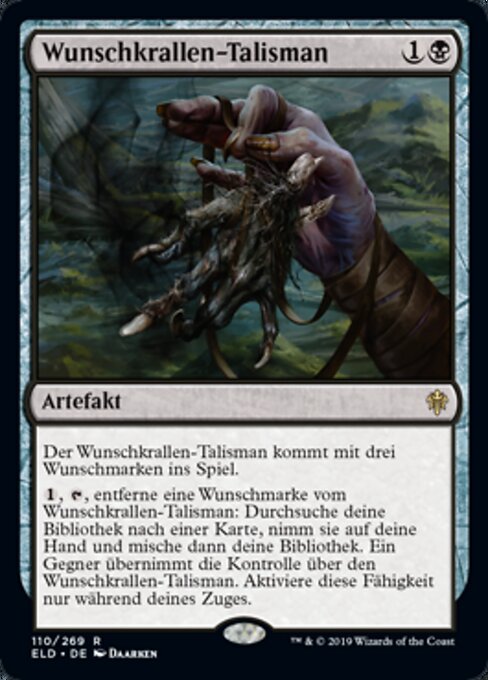 Wunschkrallen-Talisman ELD-110 Rare Excellent Deutsch