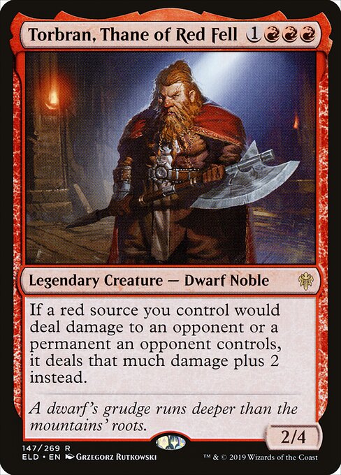 Torbran, Thane of Red Fell ELD-147 Rare Near Mint Englisch