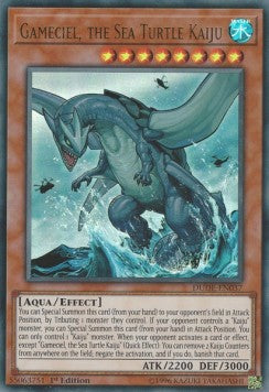 Gameciel, der Kaiju der Meeresschildkröte DUDE-037 Ultra Rare Excellent Deutsch 1. Auflage