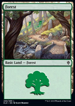 Wald (V.3) ELD-268 Land Near Mint Englisch Foil