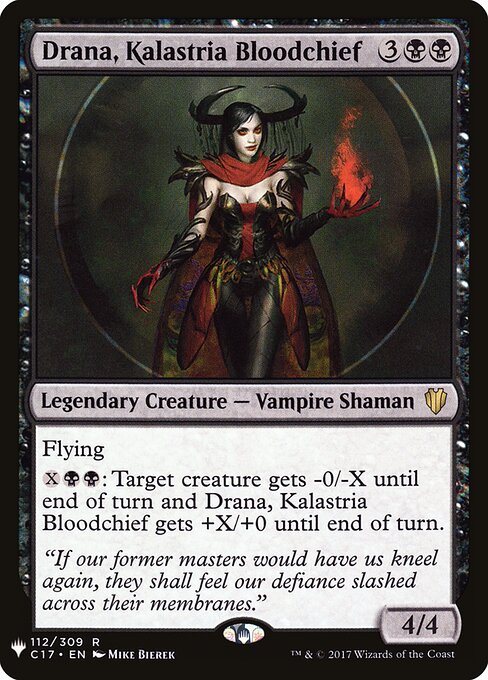 Drana, Kalastria Bloodchief MYS-112 Rare Excellent Englisch