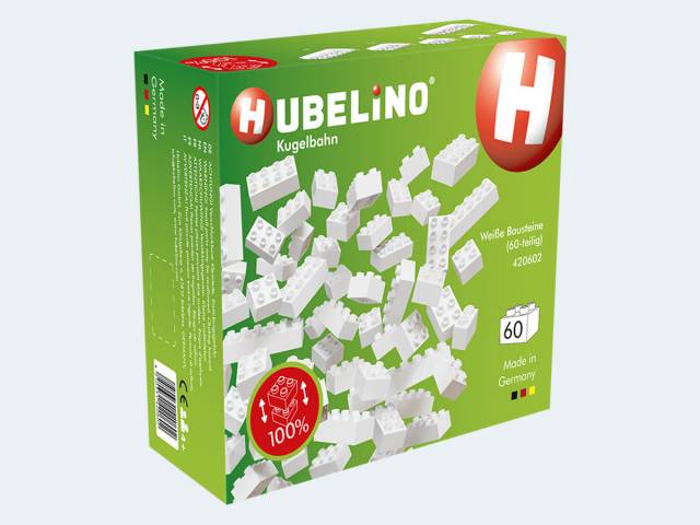 Hubelino Bausteine weiss 60T