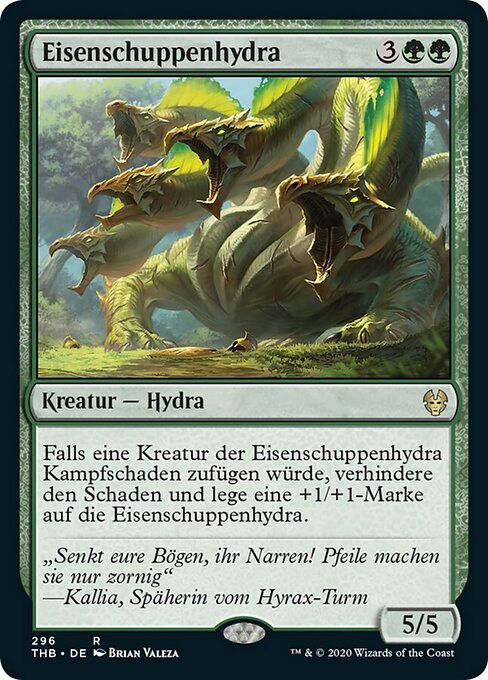 Eisenschuppenhydra XTHB-296 Rare Good Deutsch