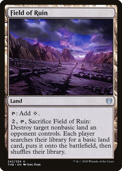 Field of Ruin THB-242 Uncommon Near Mint Englisch